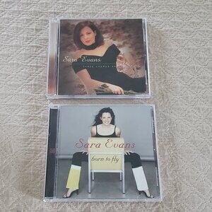2 CD Lot Sara Evans 2000 Born To Fly & 1997 Three Chords And The Truth NEAR MINT